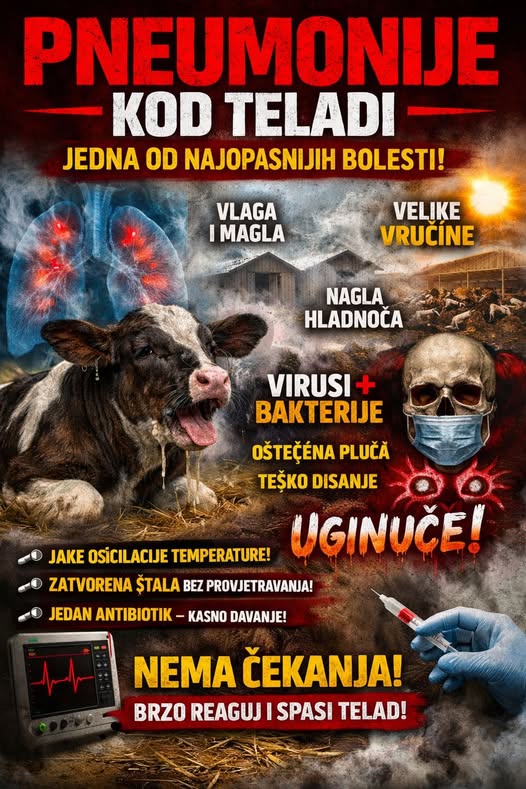 Pneumonije kod teladi: Jedna od najopasnijih bolesti u intenzivnom odgoju teladi