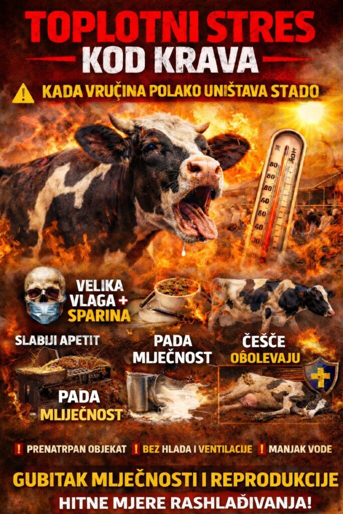 Toplotni stres kod krava: kada vrućina uništava stado